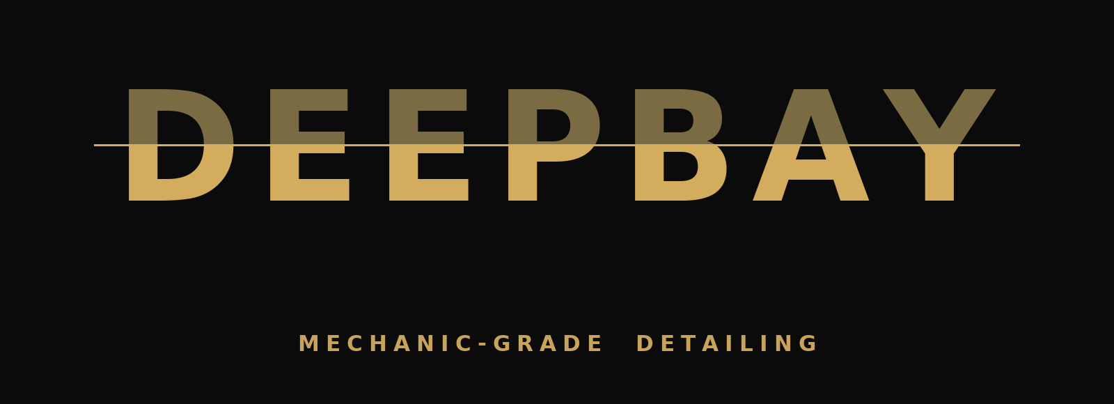 DEEPBAY · Mechanic-Grade Detailing for Supercars